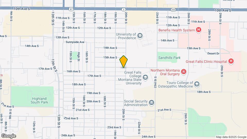 1600 20th St S Map and Location Details