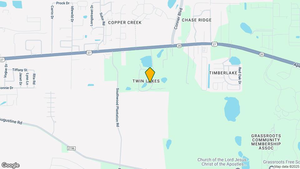 1501 Twin Lakes Cir Map and Location Details