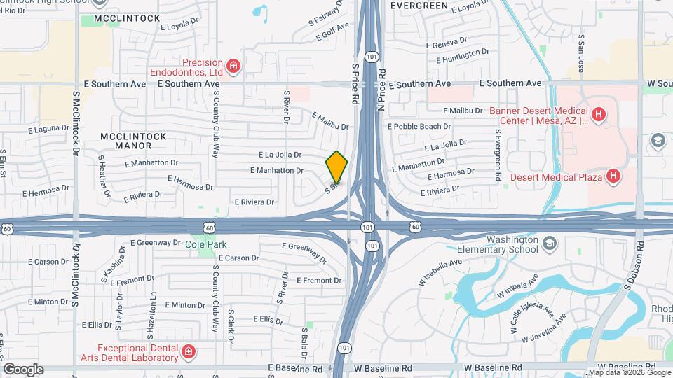 3739 S Siesta Ln Map and Location Details