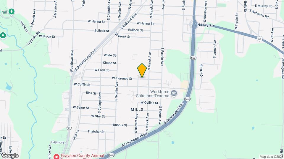 622 W Florence St Map and Location Details