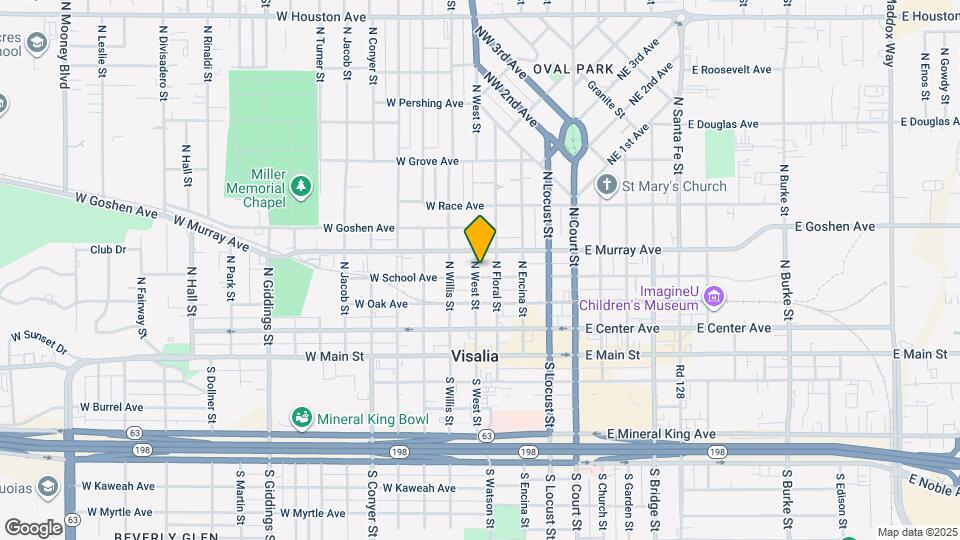 404 N West St Map and Location Details