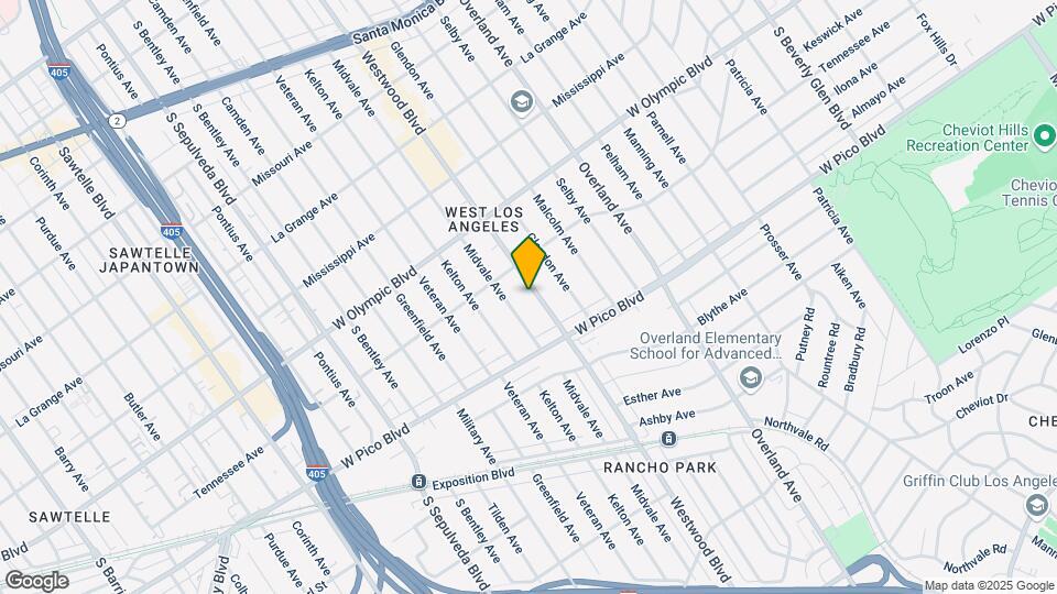 2341 Westwood Blvd Map and Location Details