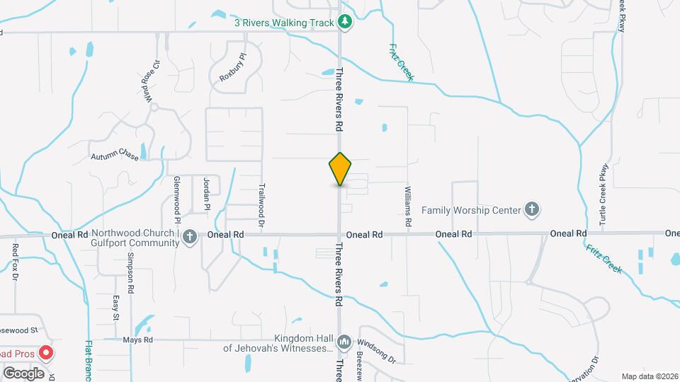 Three Rivers Landing Mapa y Detalles de la Ubicación