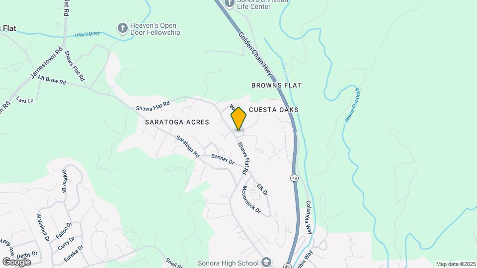 1225 Shaws Flat Rd Map and Location Details