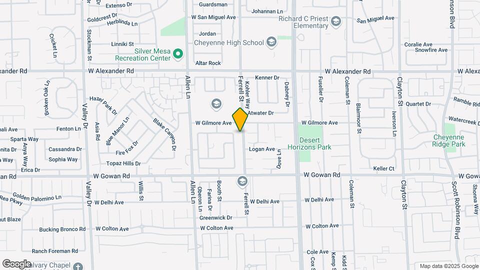 3725 Ferrell St Map and Location Details