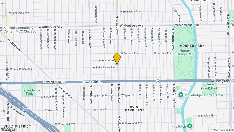 4100 N Kedzie Ave Map and Location Details