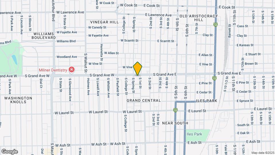110 S Grand Ave W Mapa y Detalles de la Ubicación