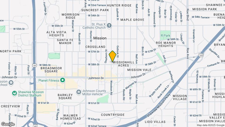 5884 W 58th St Map and Location Details