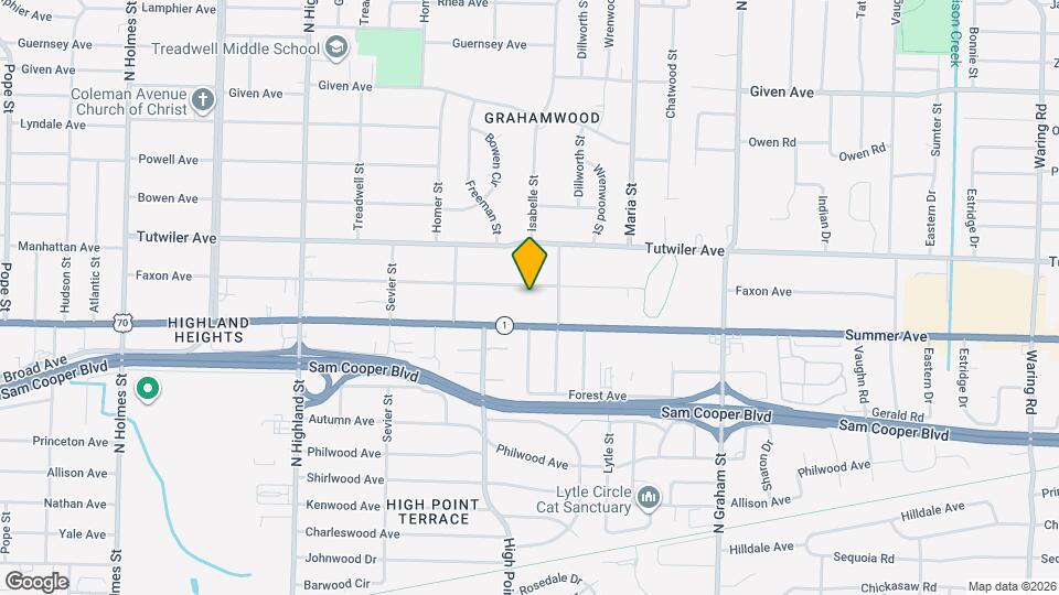 3757 Faxon Ave Map and Location Details