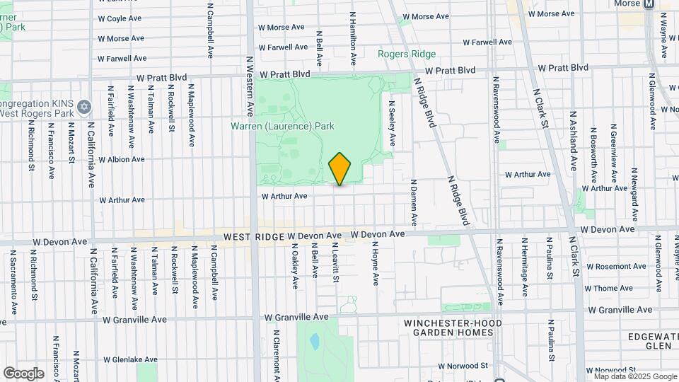 2150 W Arthur Ave Map and Location Details