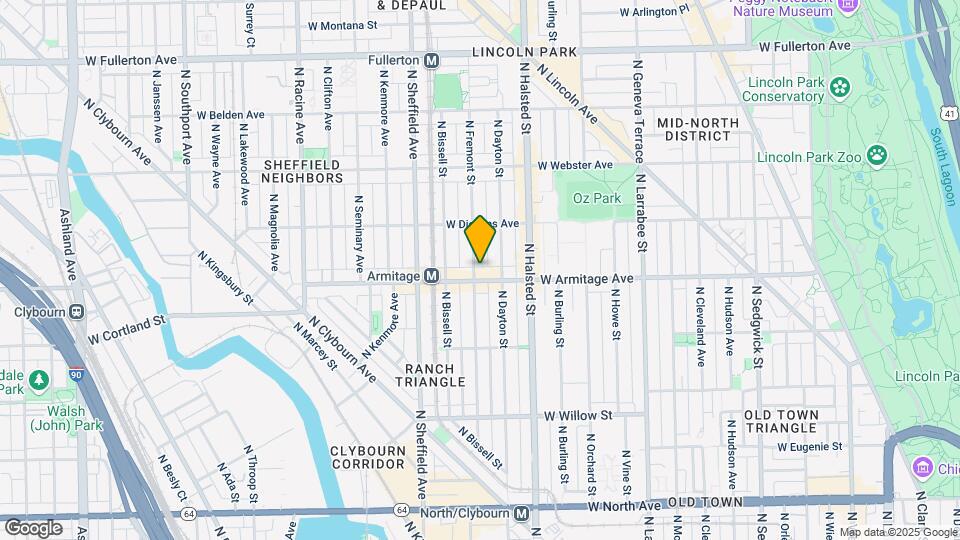 854 W Armitage Ave Map and Location Details