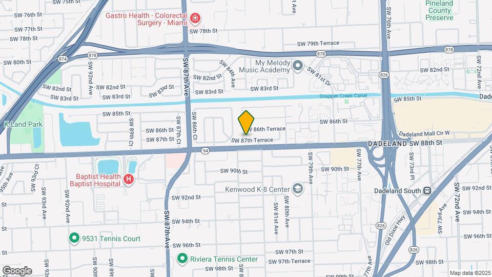 8341 SW 87th Terrace Map and Location Details