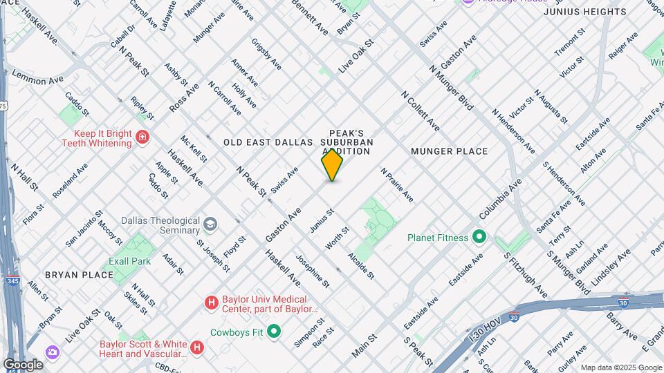 4522 Gaston Ave Mapa y Detalles de la Ubicación