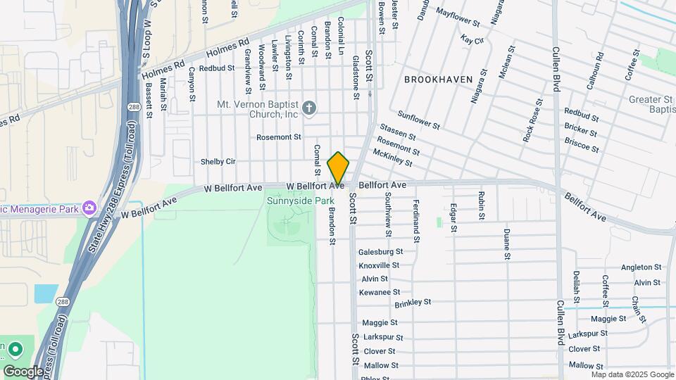 3726 Bellfort Ave Map and Location Details