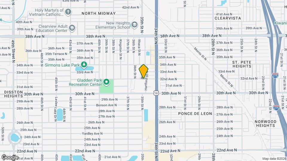 3460 32nd Ave N Map and Location Details