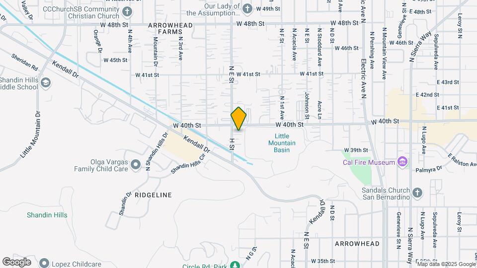 3981 N H St Map and Location Details