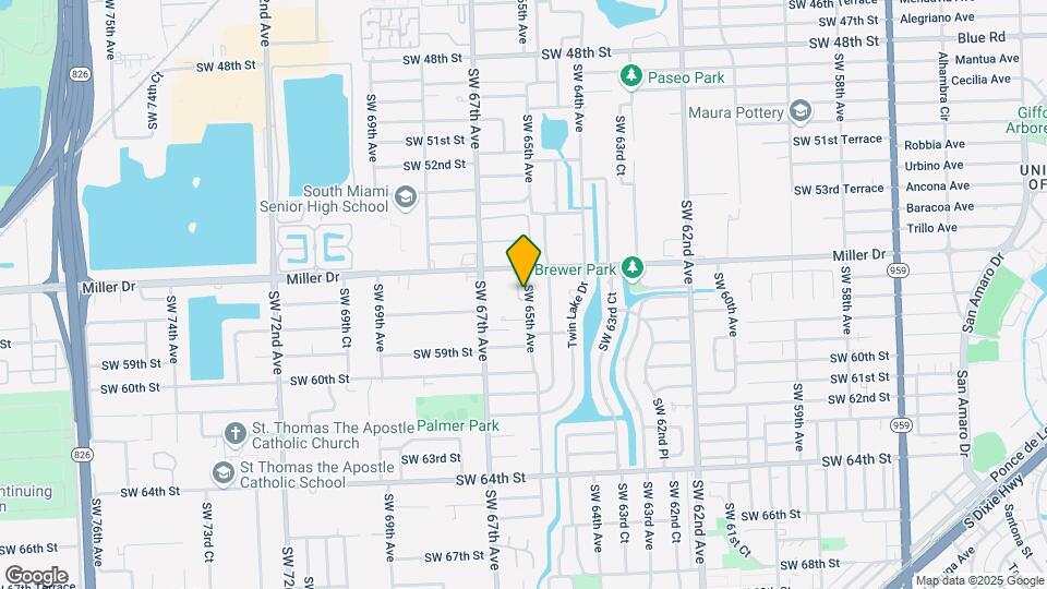 5605 SW 65th Ct Map and Location Details