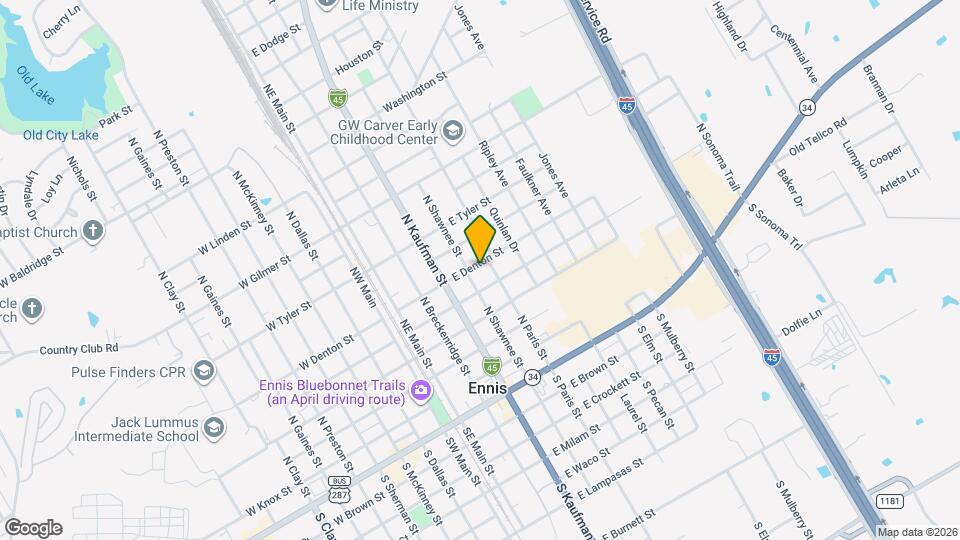 405 E Denton St Map and Location Details