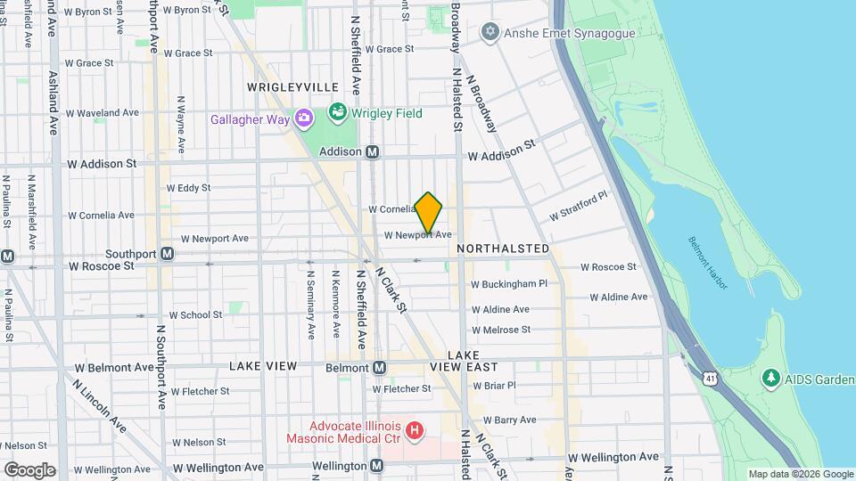 839 W Newport Ave, Unit J01P Map and Location Details