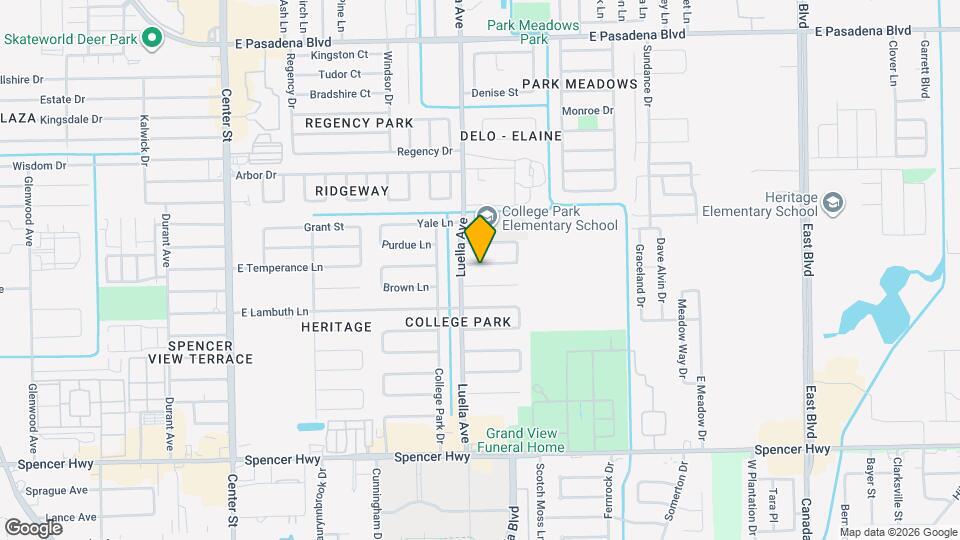 1113 E Amherst Ln Map and Location Details