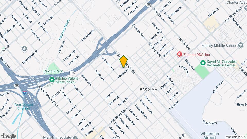 13455 1/2 Filmore St Mapa y Detalles de la Ubicación