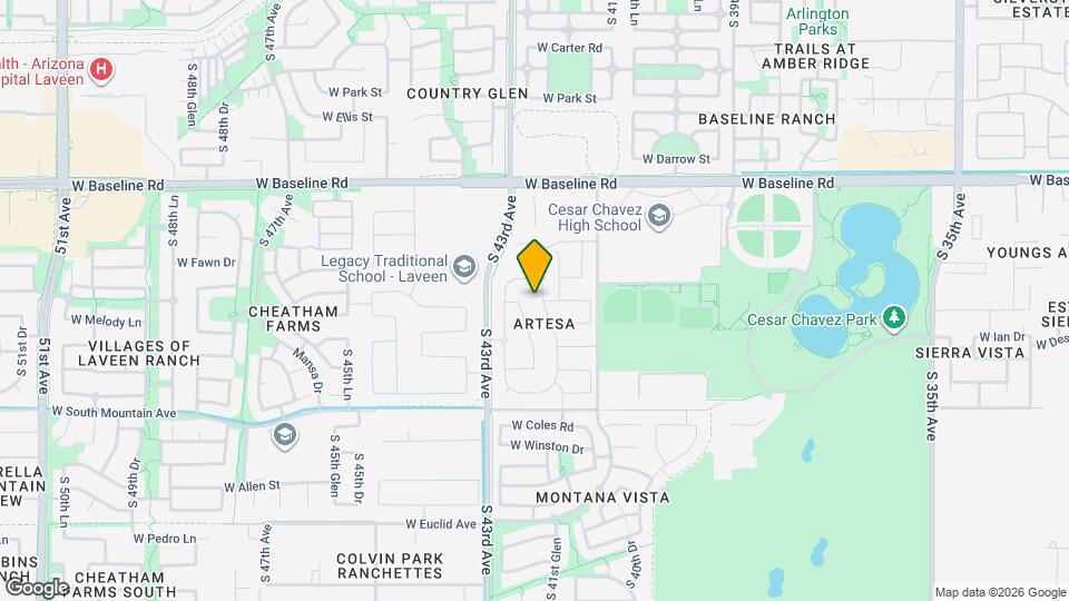 7910 S 42nd Ave Map and Location Details