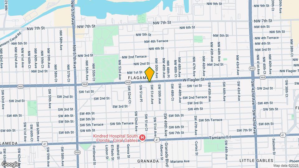 5100 W Flagler St Map and Location Details