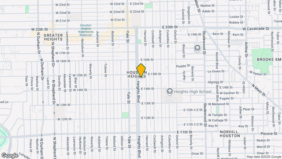 1436 Heights Blvd Map and Location Details
