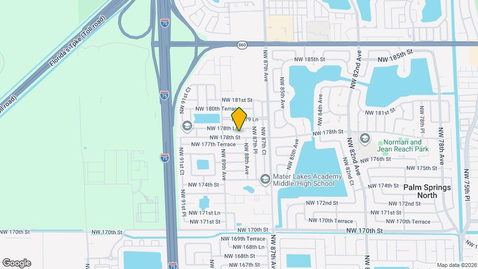 8833 NW 178th St Mapa y Detalles de la Ubicación