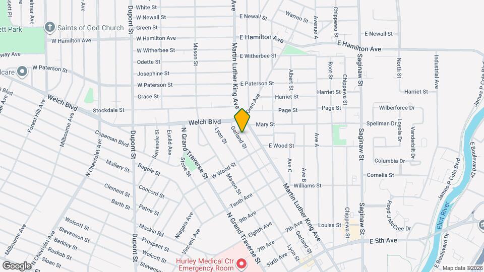 1540 Garland St Map and Location Details