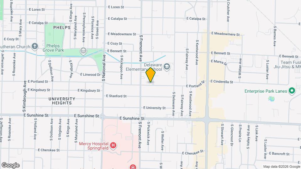 1561 S Pickwick Ave Map and Location Details