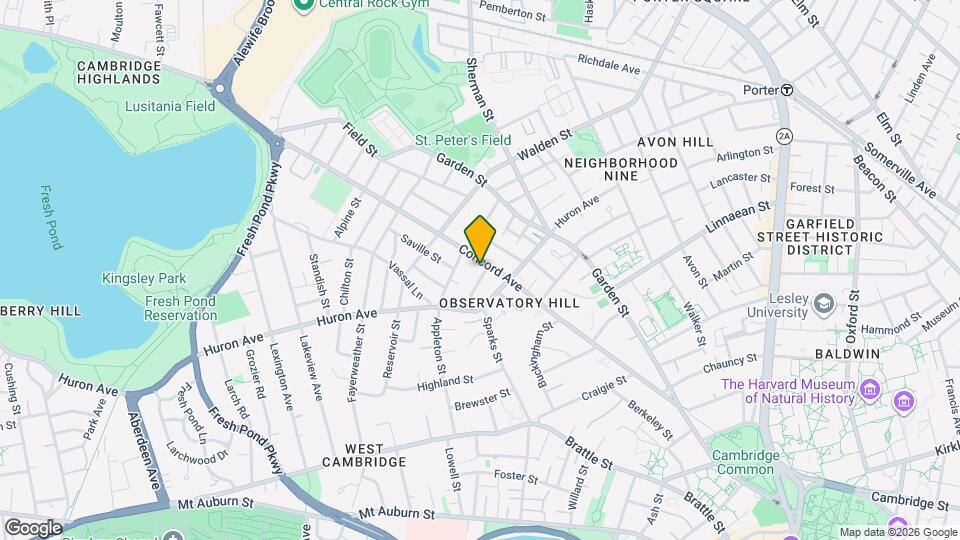 236 Concord Ave, Unit 2 Mapa y Detalles de la Ubicación