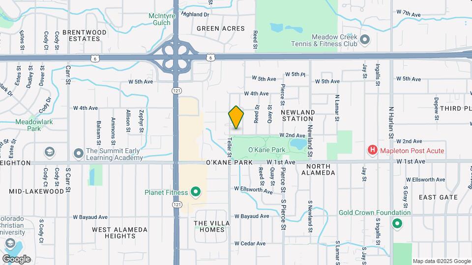 7155 W 2nd Ave Mapa y Detalles de la Ubicación