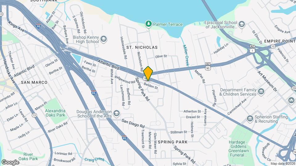 3055 Belden St Map and Location Details