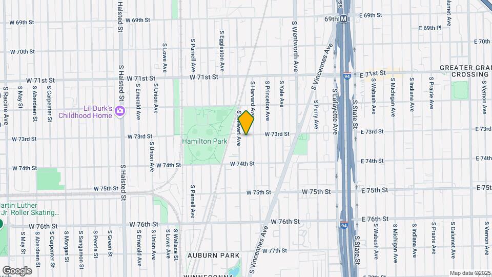 7303 S Stewart Ave Map and Location Details