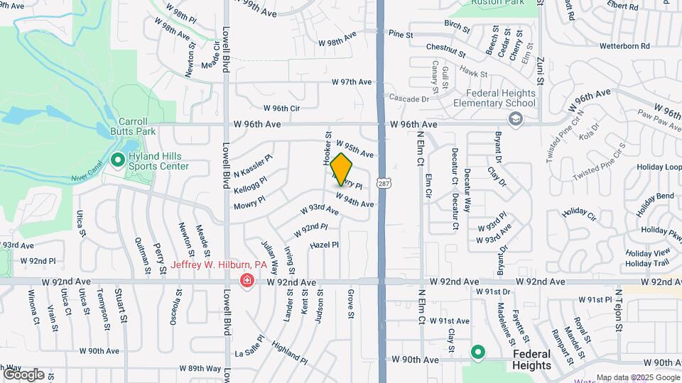 3191 W 94th Ave Map and Location Details