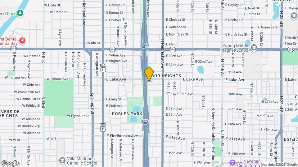 800 E Baker St Map and Location Details