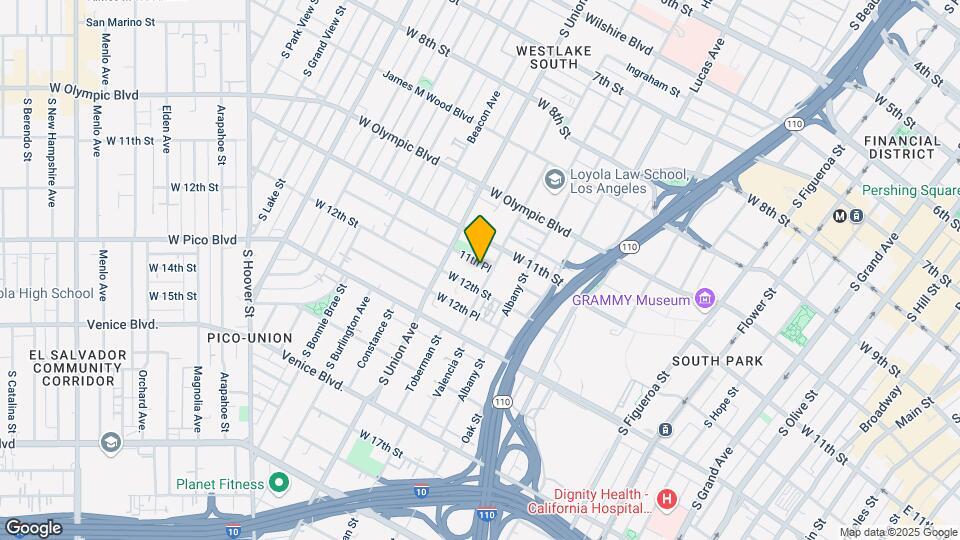 1516 W 11th Pl Mapa y Detalles de la Ubicación