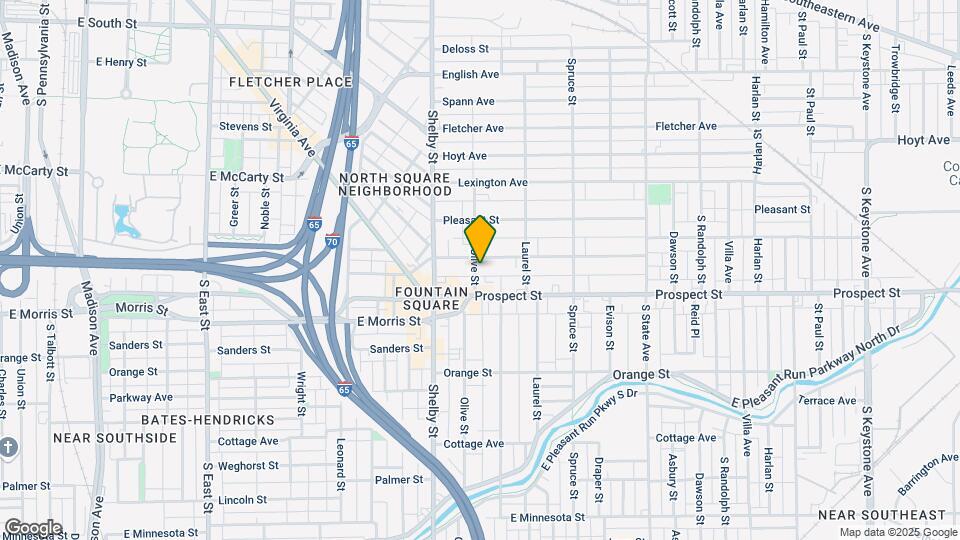 1015 Olive St Map and Location Details