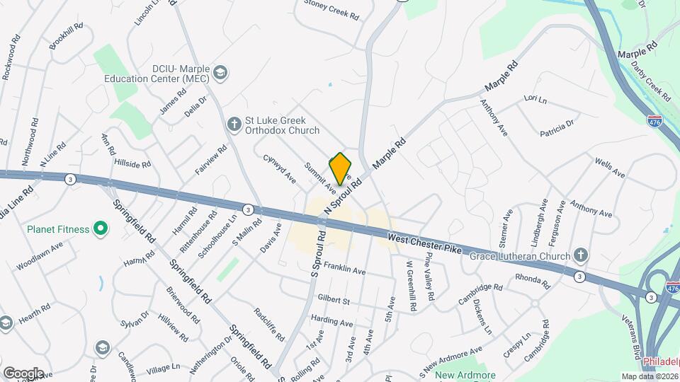 48 N Sproul Rd Map and Location Details