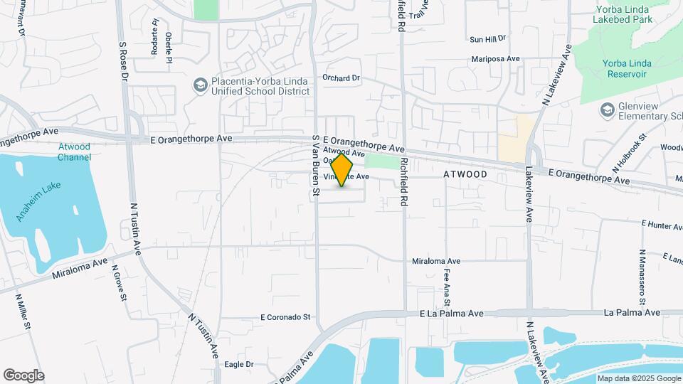 1636 La Paloma Ave Map and Location Details