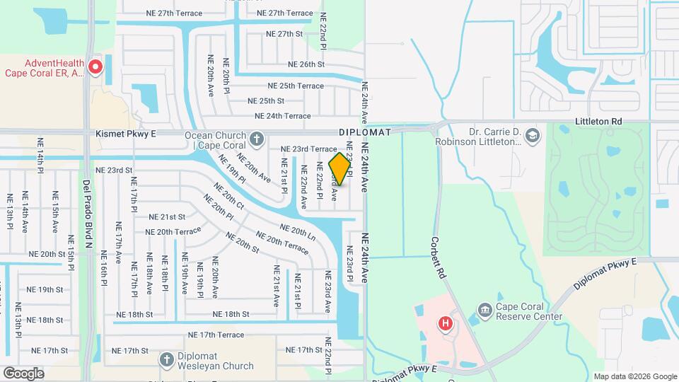 2117 NE 23rd Ave Map and Location Details