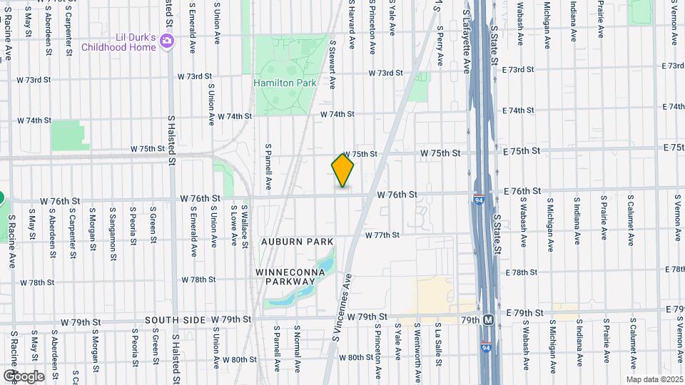 7557 S Stewart Ave Mapa y Detalles de la Ubicación