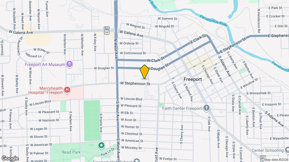 614 1/2 W Stephenson St Map and Location Details