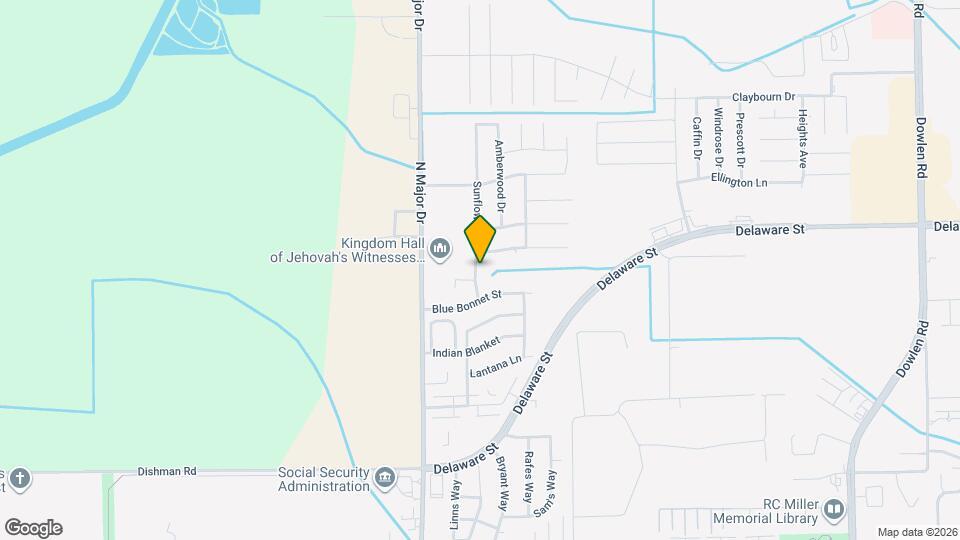 2330 Sunflower Ln Map and Location Details