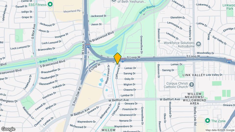 9610 Cliffwood Dr Map and Location Details