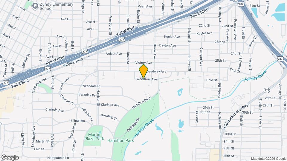 1715 Woodrow Ave Map and Location Details