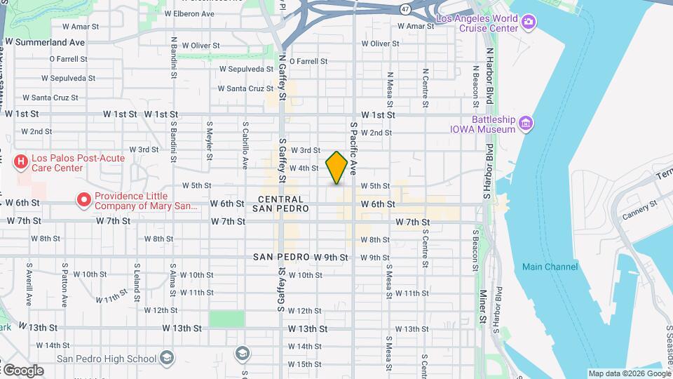 543 W 5th St Map and Location Details