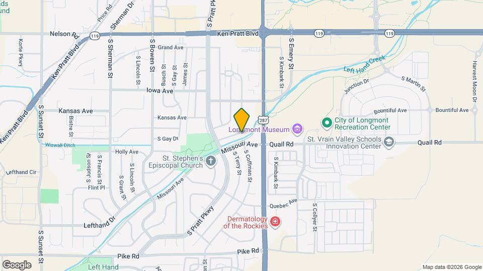 1070 S Coffman St Map and Location Details