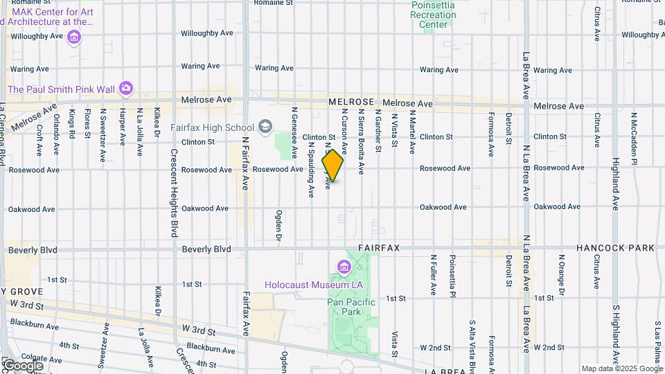 438 N Stanley Ave Mapa y Detalles de la Ubicación